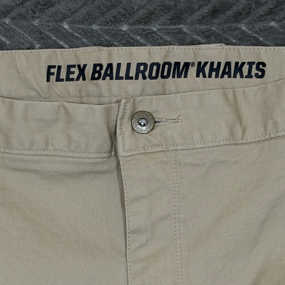 Duluth Ballroom Khaki Pants Men Beige 42x30 Chino Standard Flex Work - Picture 2 of 15